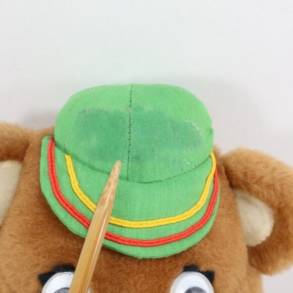 Vintage Super Crost Seed Teddy Bear Stuffed Animal Farmer Toy - Picture 7 of 7